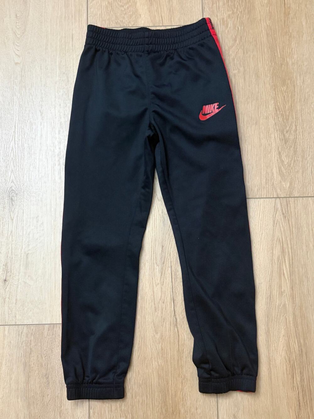 Nike Boys 7 Black and Red Track Pants